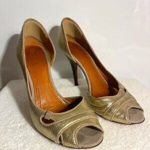 Gold Givenchy Heels